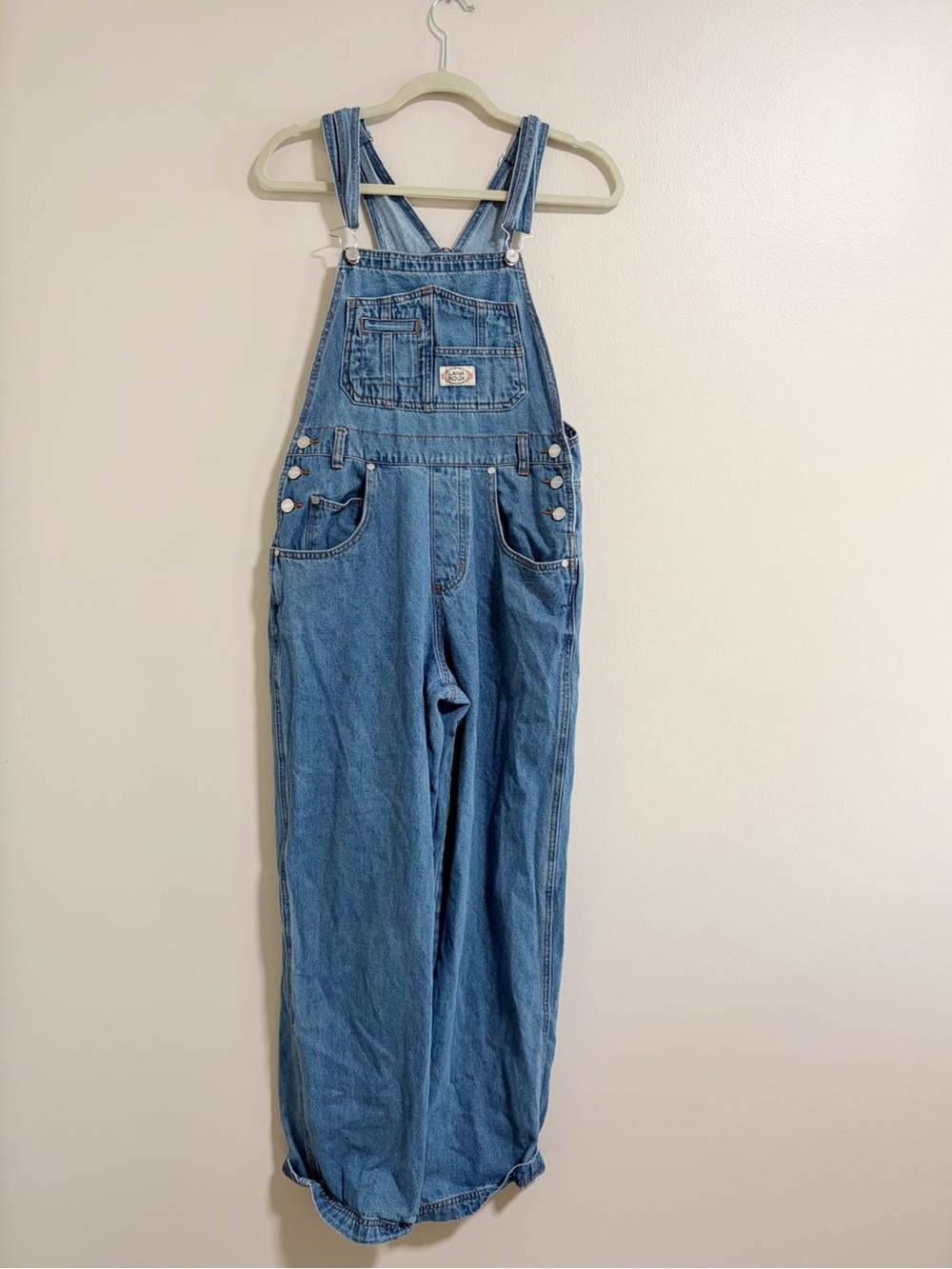 Lana Roux Classic Blue Denim Overalls Size Small
